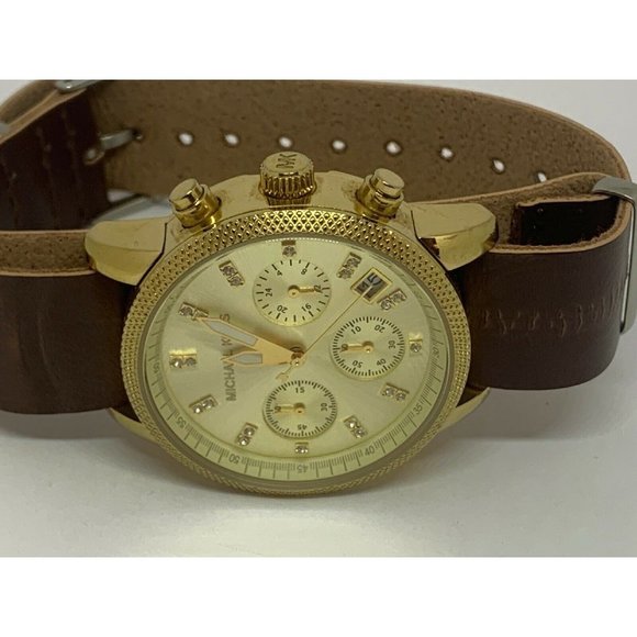 Michael Kors MK5676 Women\'s Leather Analog Dial Qu main image 4